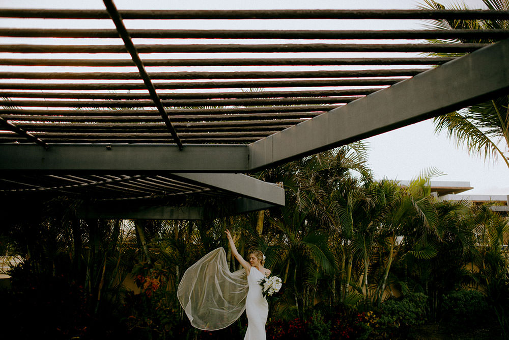 Royalton Riviera Cancun Wedding bride portrait