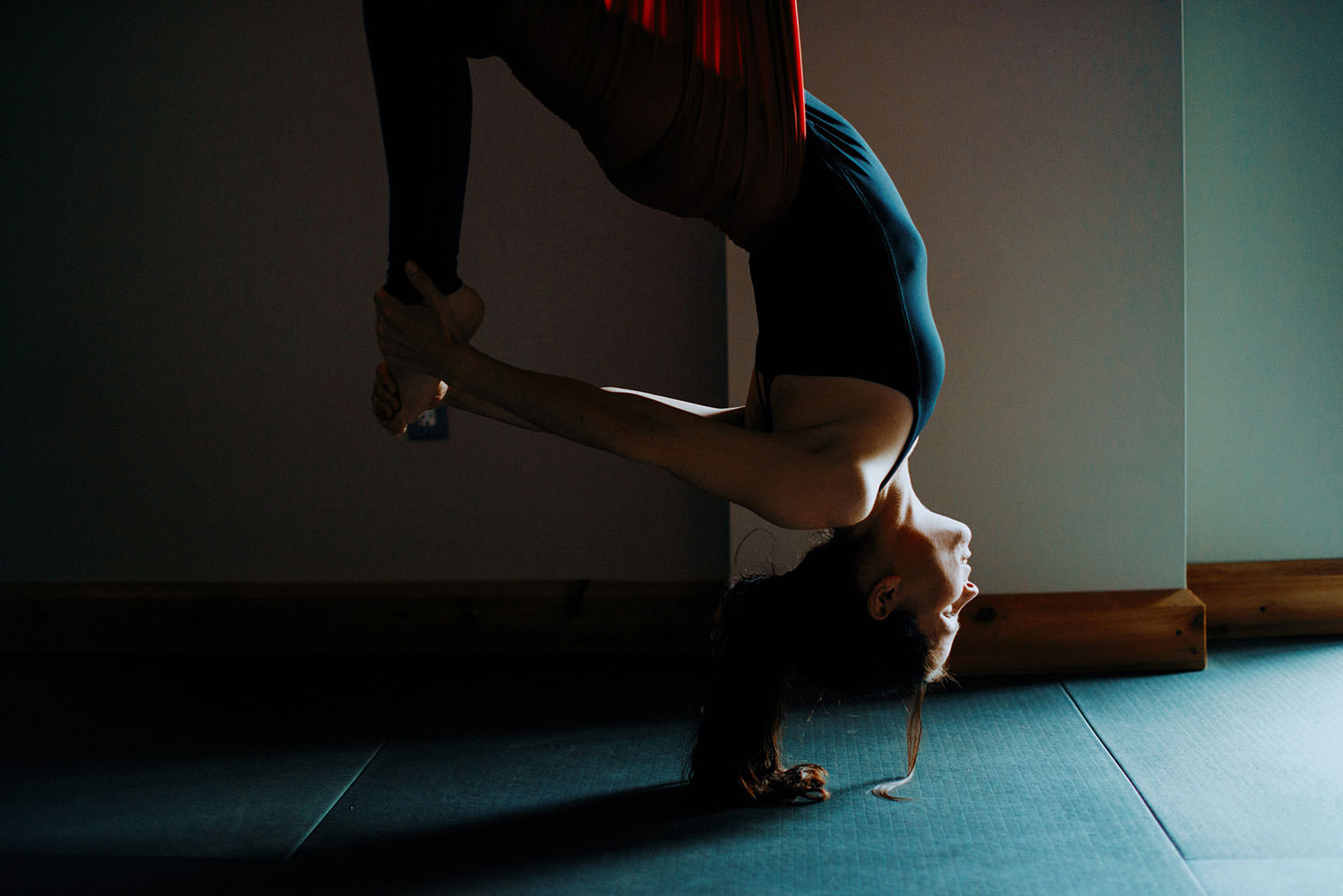 Sudbury Ontario fitness rock climbing and yoga pose