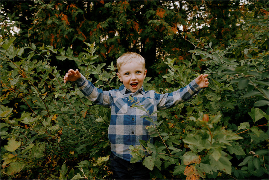 Sudbury family photography with a cute family at sunset