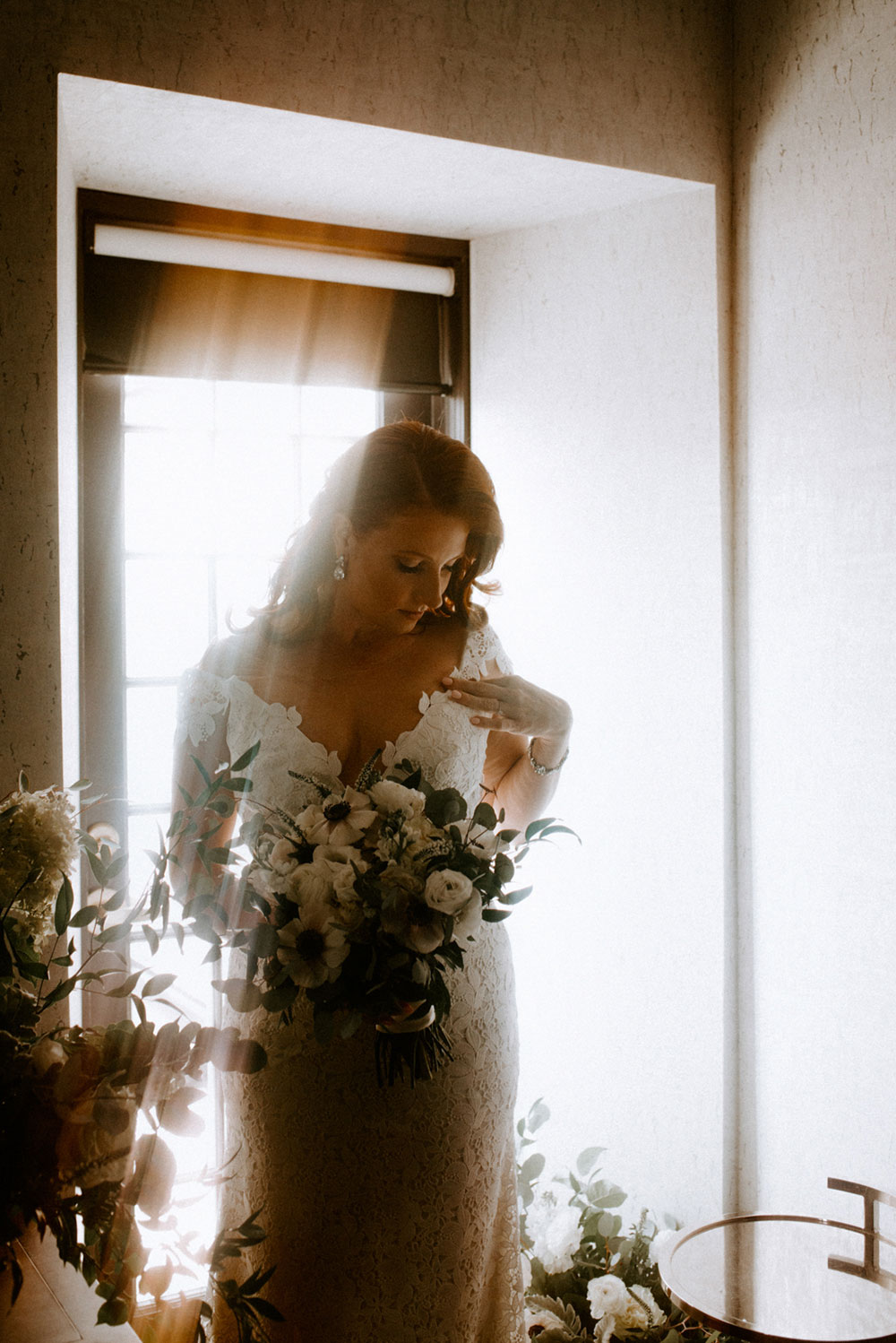 elora mill hotel elopement detail photography of the bride