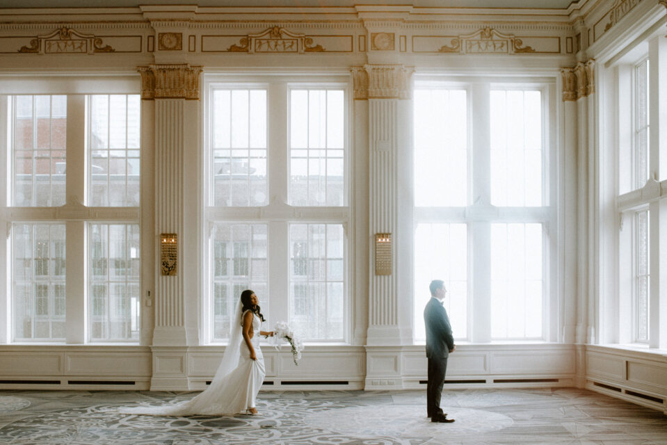 omni king edward hotel toronto wedding couple share their reveal in the crystal ballroom