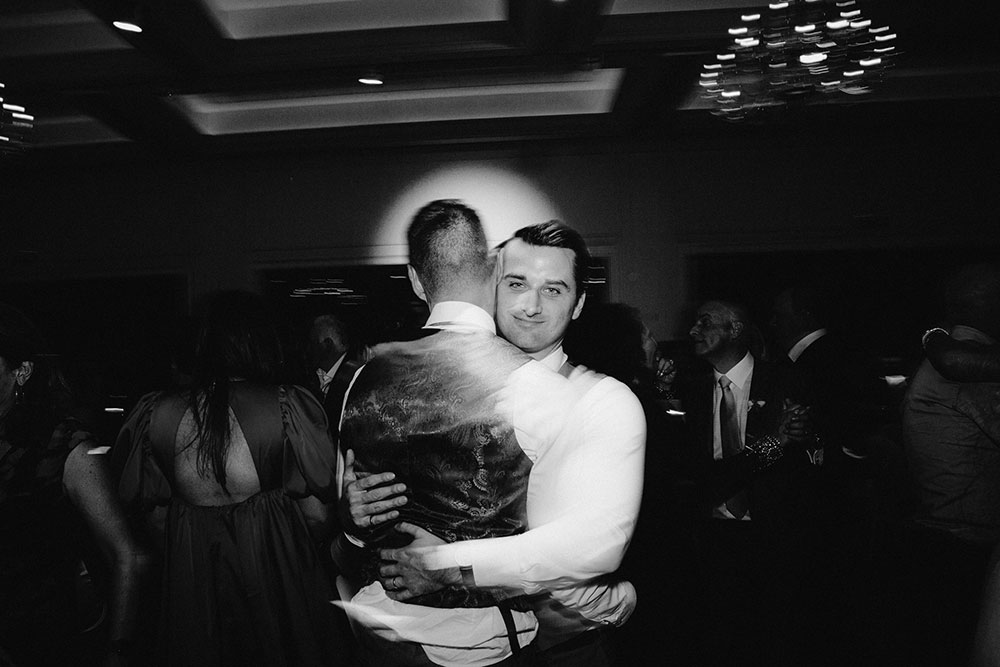 handsome couple dance at this Arlington Estate wedding