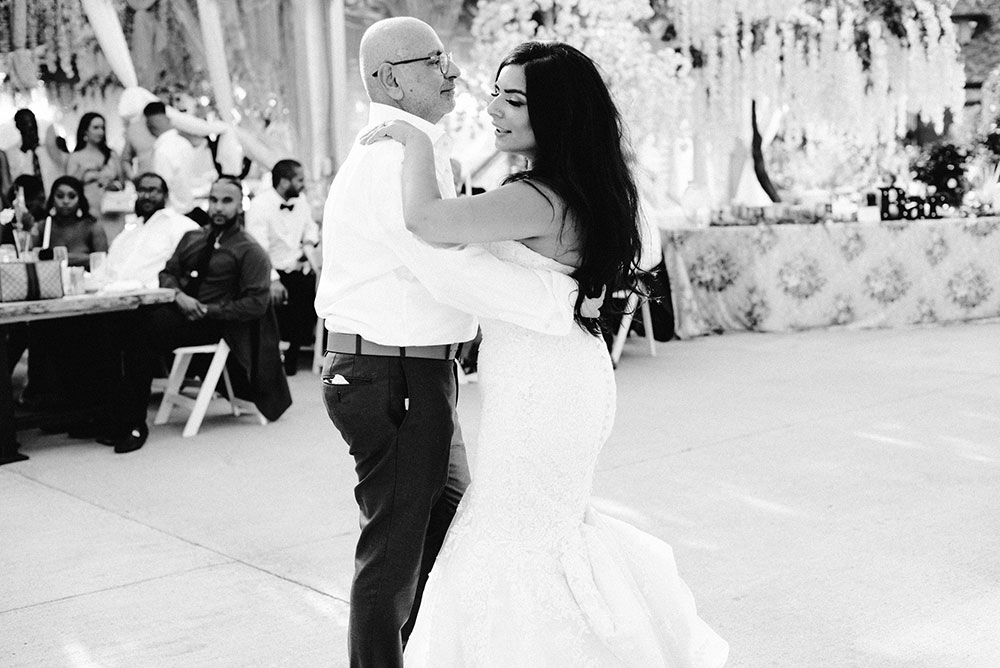 father and daughter dance at the Catana Estate