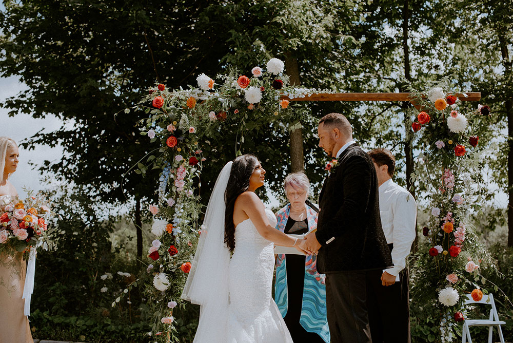 husband and wife vows at the Catana Estate