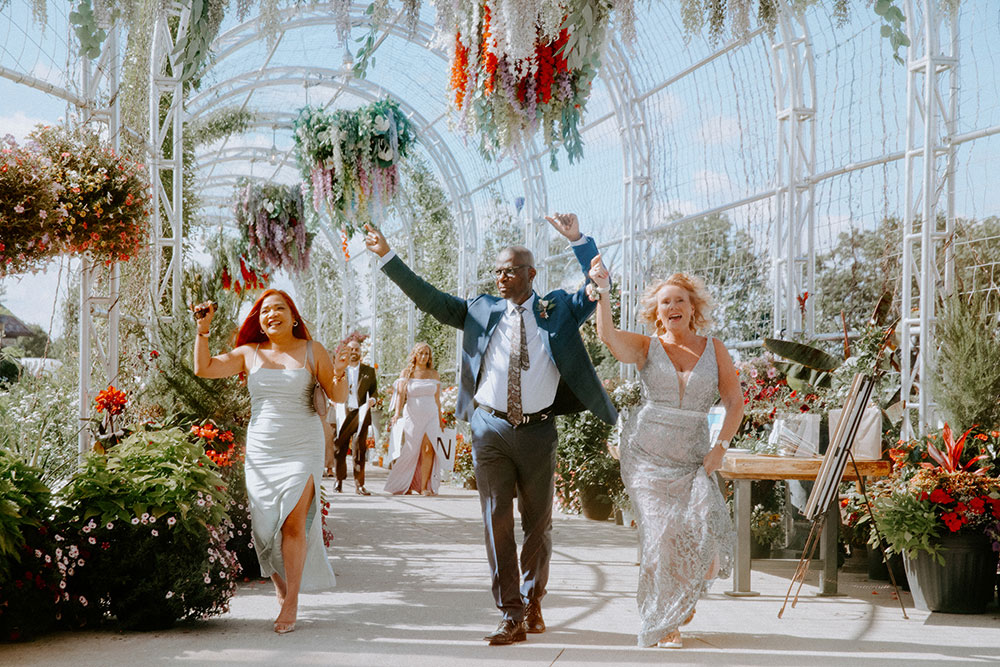 parents of the groom enter the room at the Catana Estate