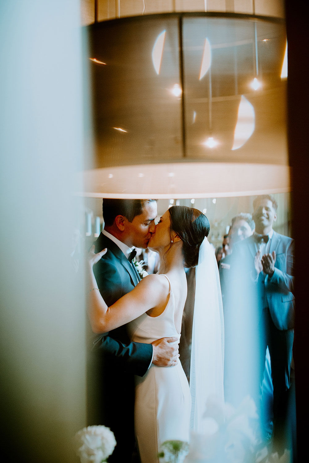 mildred's temple kitchen wedding photography of the wedding couple during the wedding reception