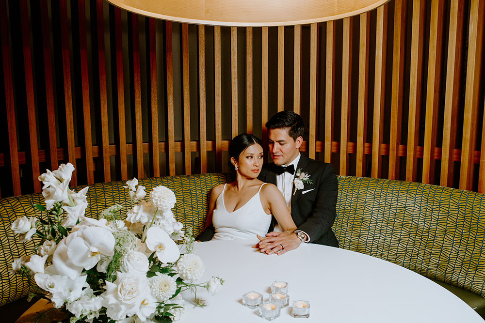 mildred's temple kitchen wedding photography of the wedding couple being with each other and guests during the wedding reception