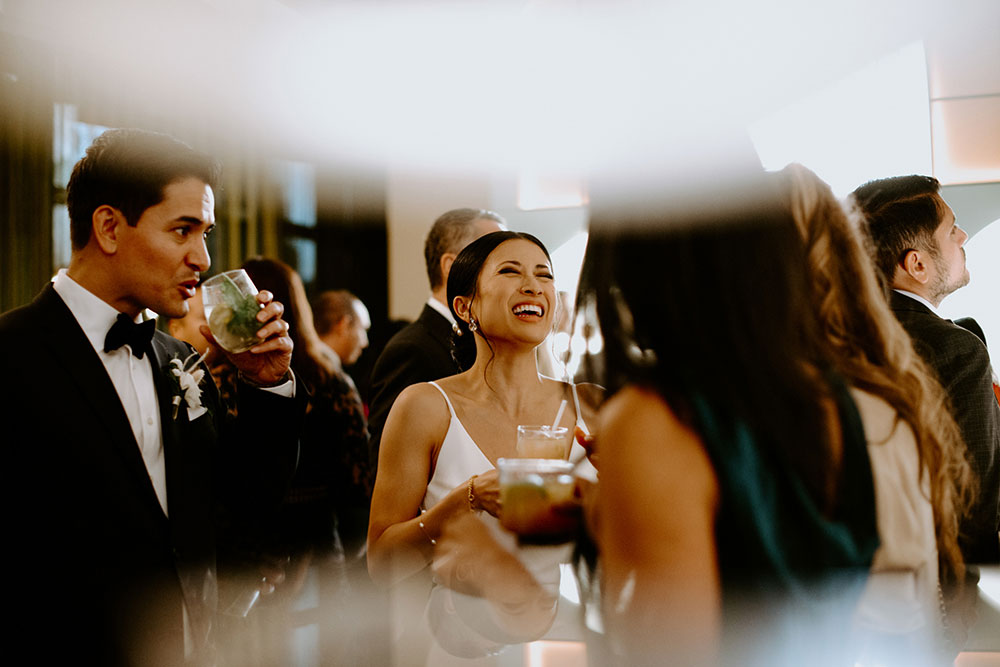 mildred's temple kitchen wedding photography of the wedding couple being with each other and guests during the wedding reception