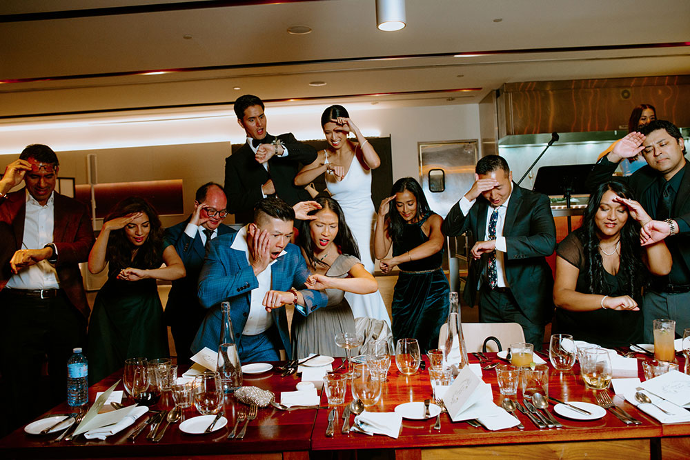 mildred's temple kitchen wedding photography of the wedding couple being with each other and guests during the wedding reception