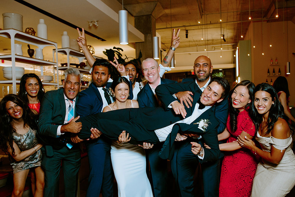 mildred's temple kitchen wedding photography of the wedding couple being with each other and guests during the wedding reception