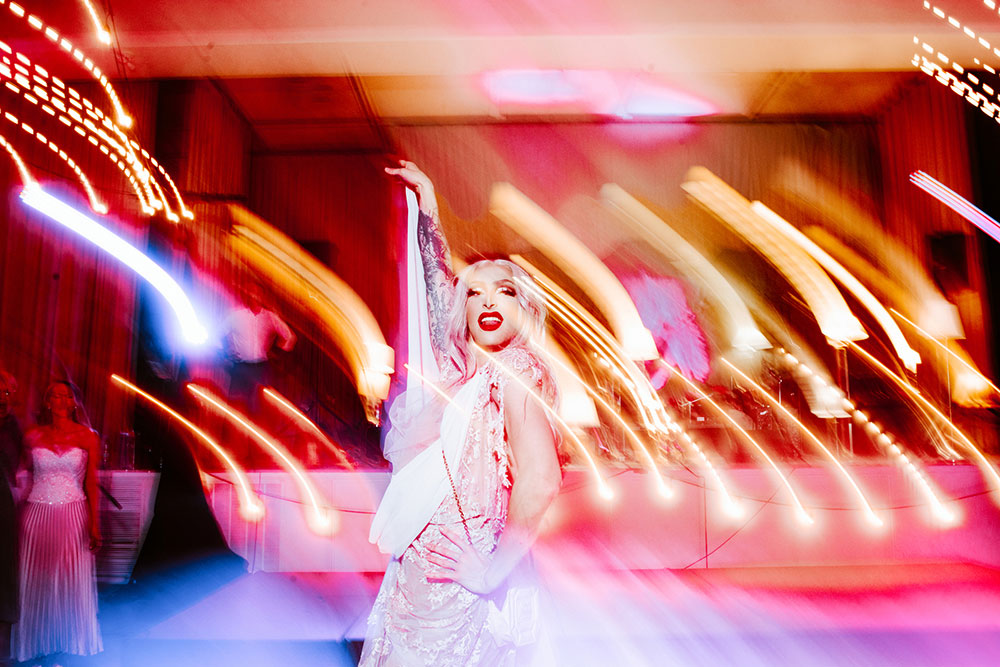 Drag Queen Imarra performs at a Toronto Jewish Wedding 