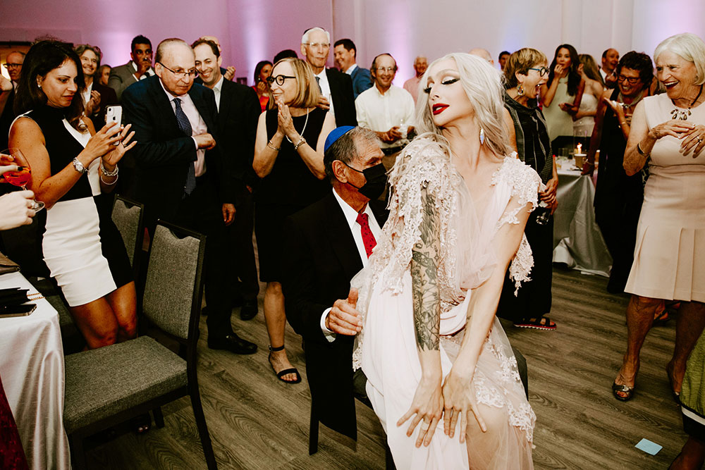 Drag Queen Imarra performs at a Toronto Jewish Wedding