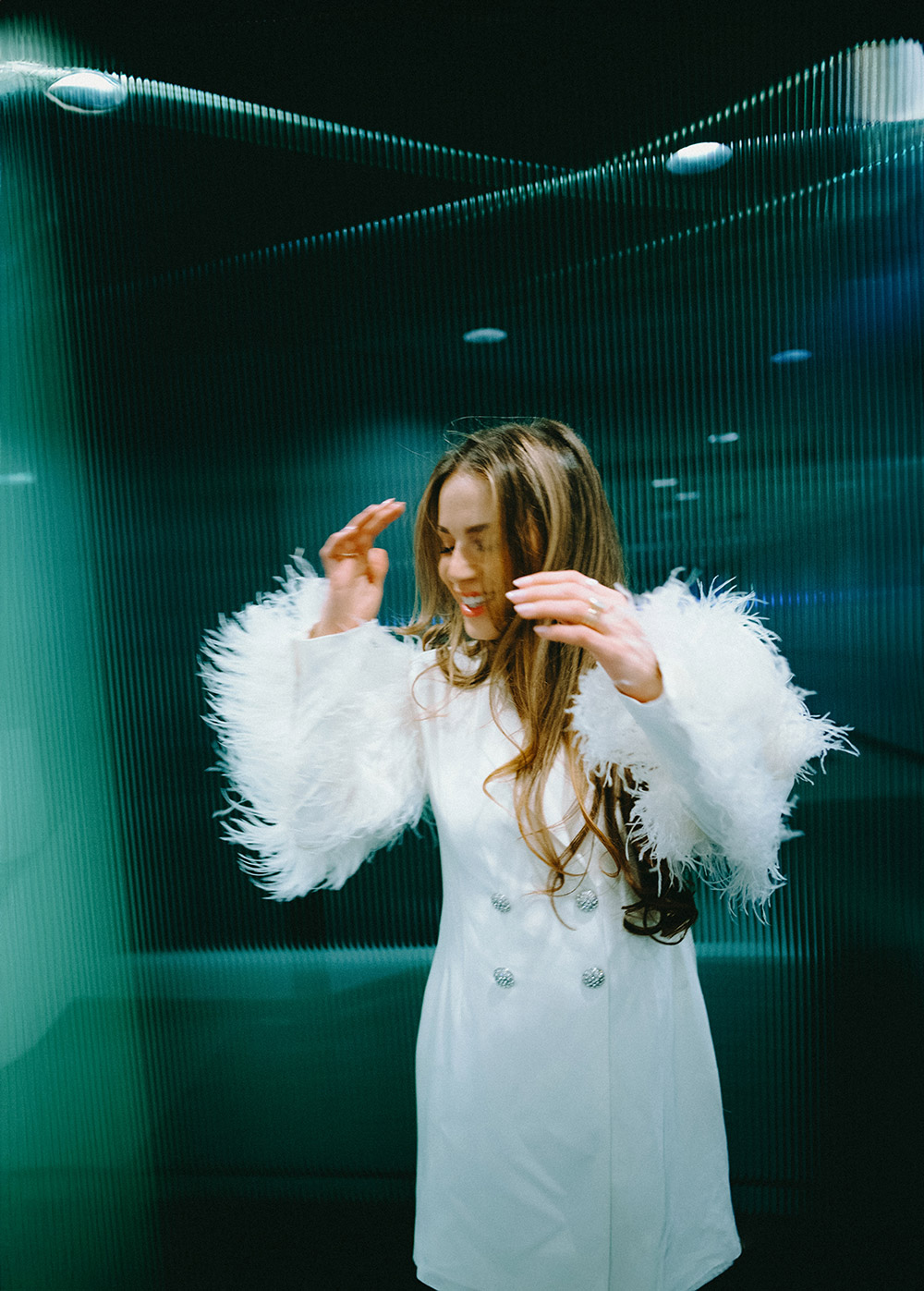 Bride spins and has fun during a photo session at her Antonio Park wedding in Toronto