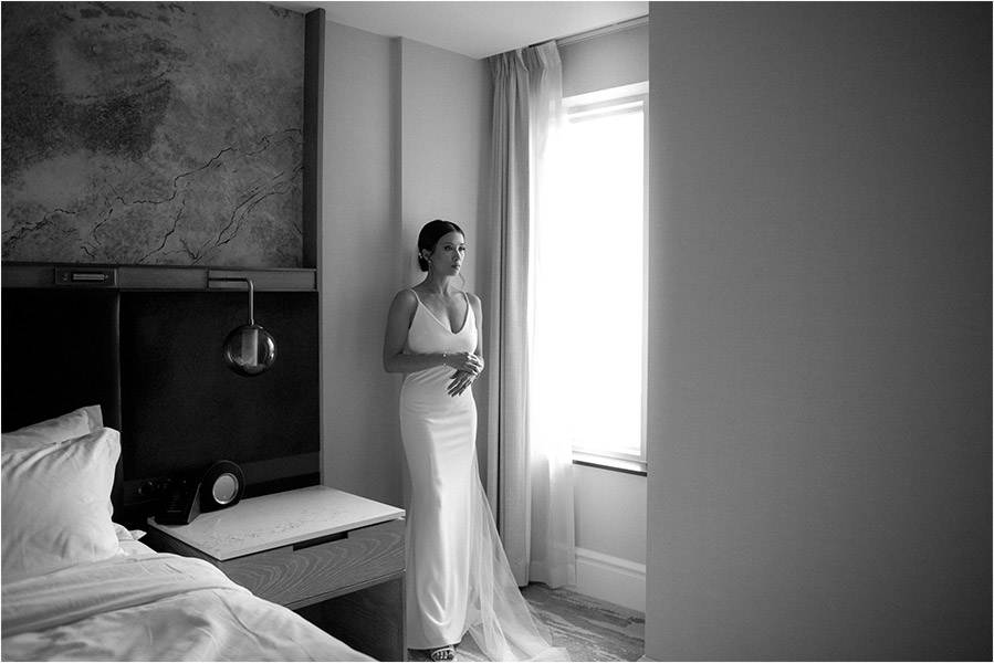 Toronto Wedding Photography of an elegant bridge getting ready in the St. Regis hotel downtown Toronto