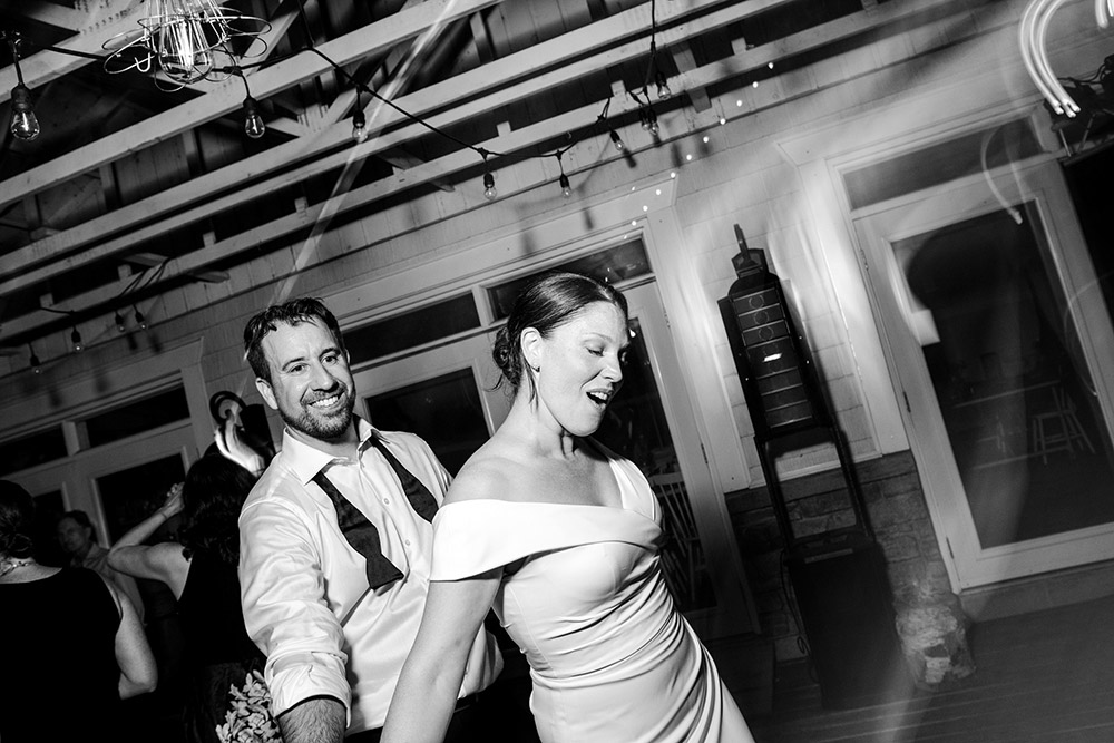 Couple dance later in to the night at their Northridge Inn Wedding