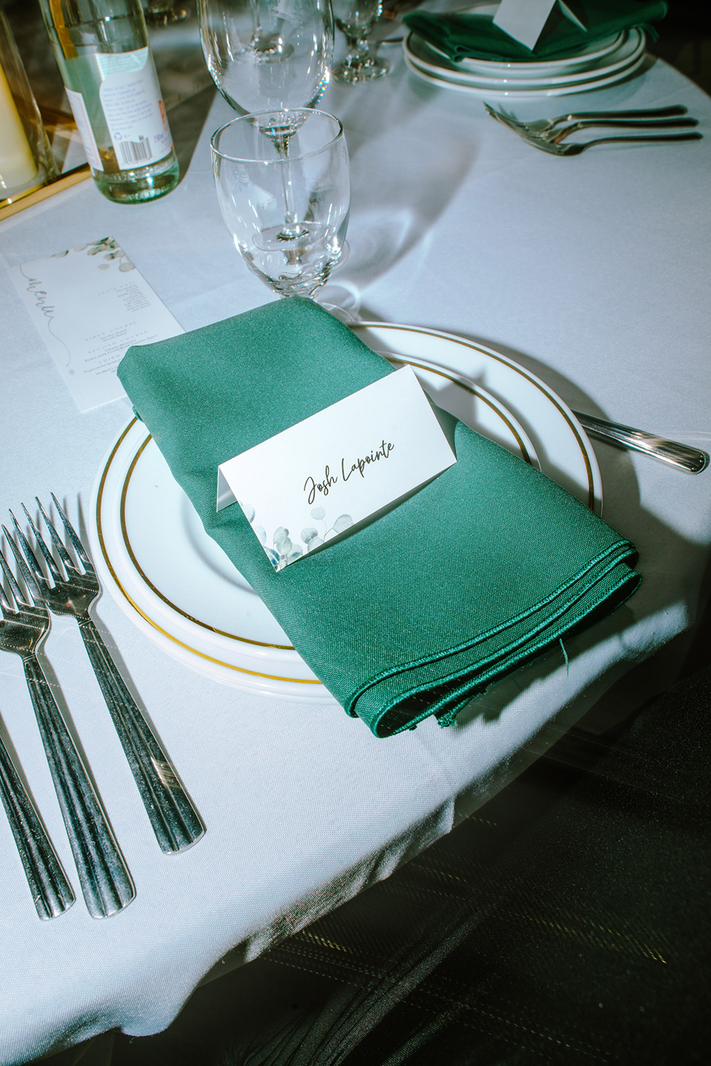 table decor at this science north wedding