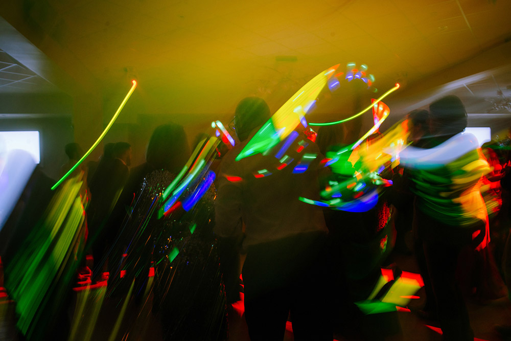 fun on teh dance floor at The Doctor's House Wedding
